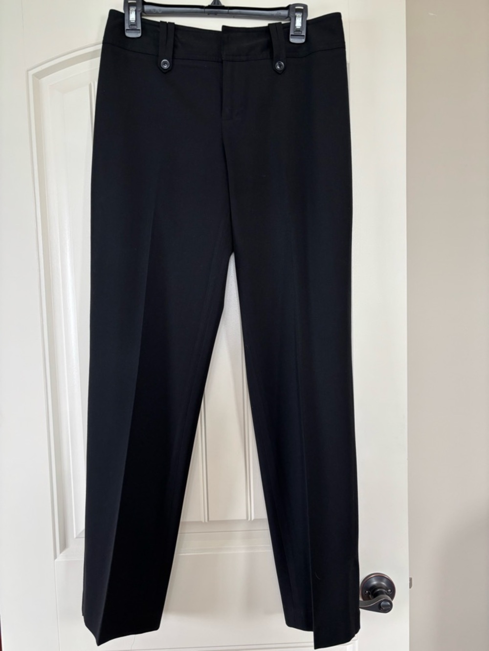 Nine West Classic Black Dress Pants. Straight leg. Black, Sz 6